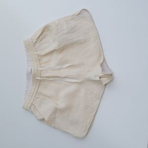 Aritzia Wilfred Cotton Guaze Shorts Medium Waffle Inspired Fabric Medium Ivory
